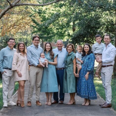 Doctor Jasper smiling with her family