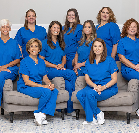 Smiling Fort Mill dentists and dental team members at Jasper Dentistry