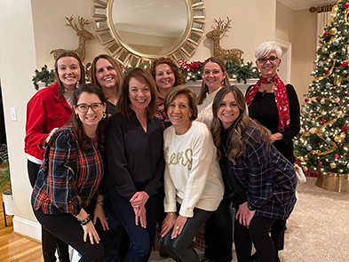 Dental team in festive holiday clothing